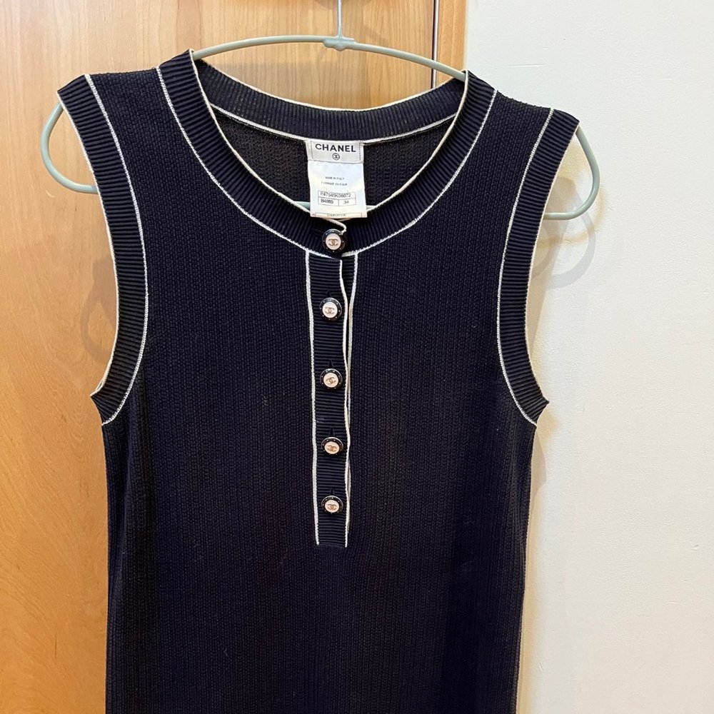 CHANEL Blue Tank top